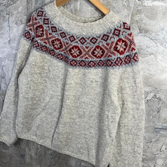 Jamieson's Shetland 100% pure wool sweater Woman's Size XXL Made in Scotland - Picture 2 of 8